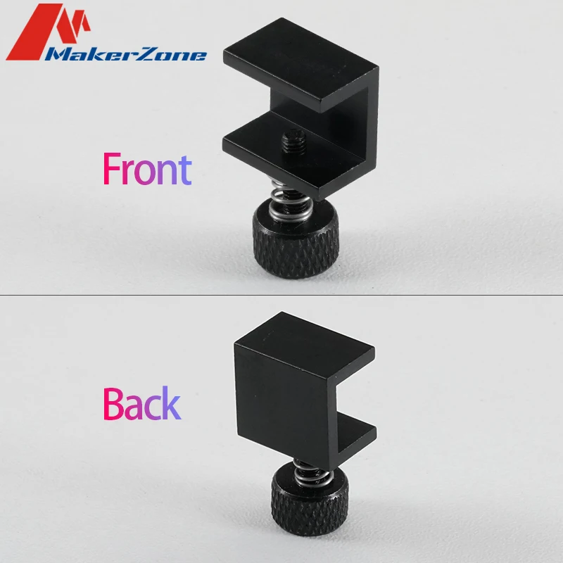 3D-printerclips, 16 Stuks 3D-printer Hot Bed Clips Roestvrijstalen Glasplatform Bevestigingsklem voor Ender 3, 3D-printerplatforms