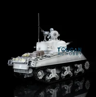 2.4G Henglong 1/16 Snow 7.0 Plastic Ver M4A3 Sherman 3898 Launch Infrared Battle Radio Control Military Tank Model TH17685-SMT7 2