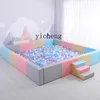 YY Children's Soft Ocean Ball Pool Kindergarten Soft Bag Cartoon Fence Playground Sand Basin 5