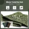 5pcs Silicone Treated Gun Socks 55 × 3.9 in Knit Gun Socks Flexible Design Hunting and Shooting Holder Socks for Rifles 4