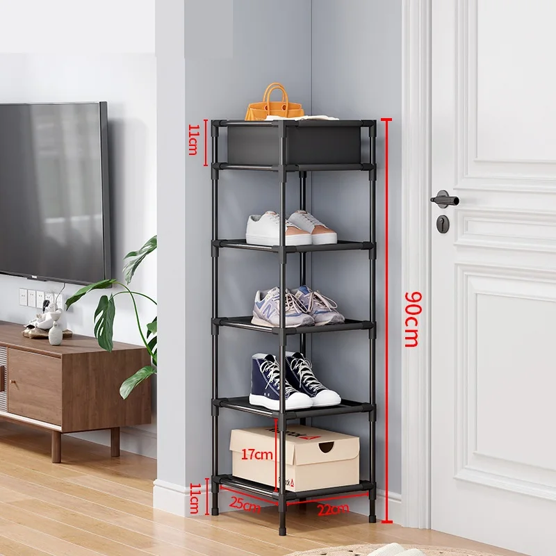 2-9 Tiers Simple Shoes Rack Multi-layer Home Office Dormitory Diy Shoe  Cabinet Easy Assemble Cute Narrow Vertical Shoe Shelf - AliExpress