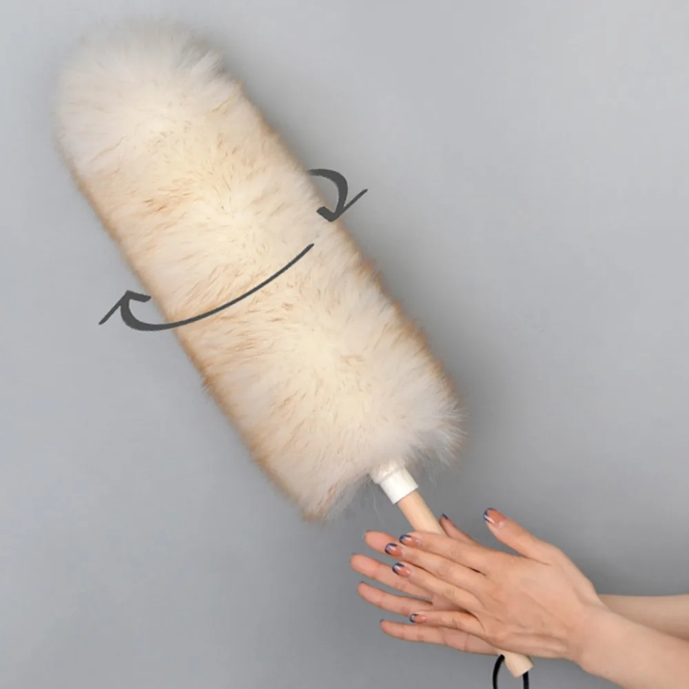 Household Anti-static Wool Duster Brush For Sofa Furniture Car Bedroom Cleaning