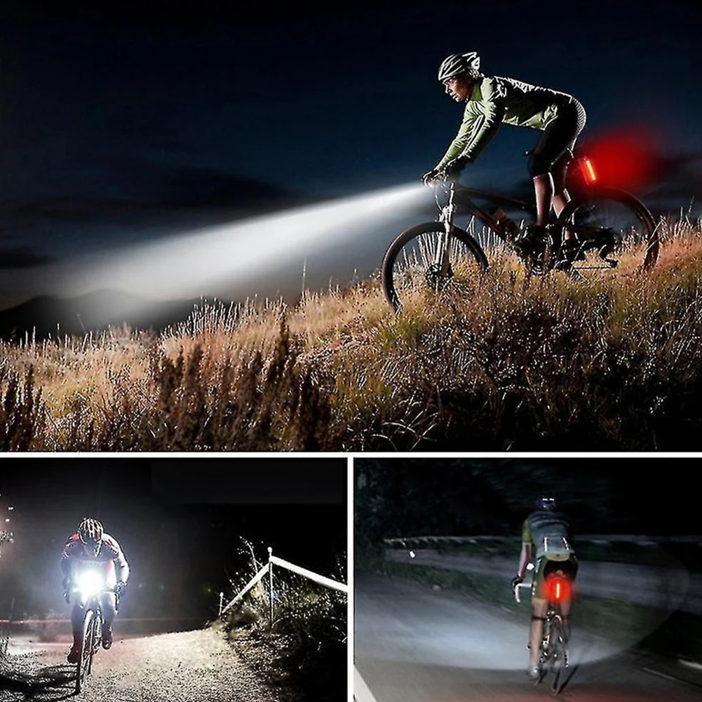 LED Bicycle Front Light Bike Flashlight Rechargeable Bicycle Head Light 3 Level Dimmable Bicycle Headlight Cycling Accessories