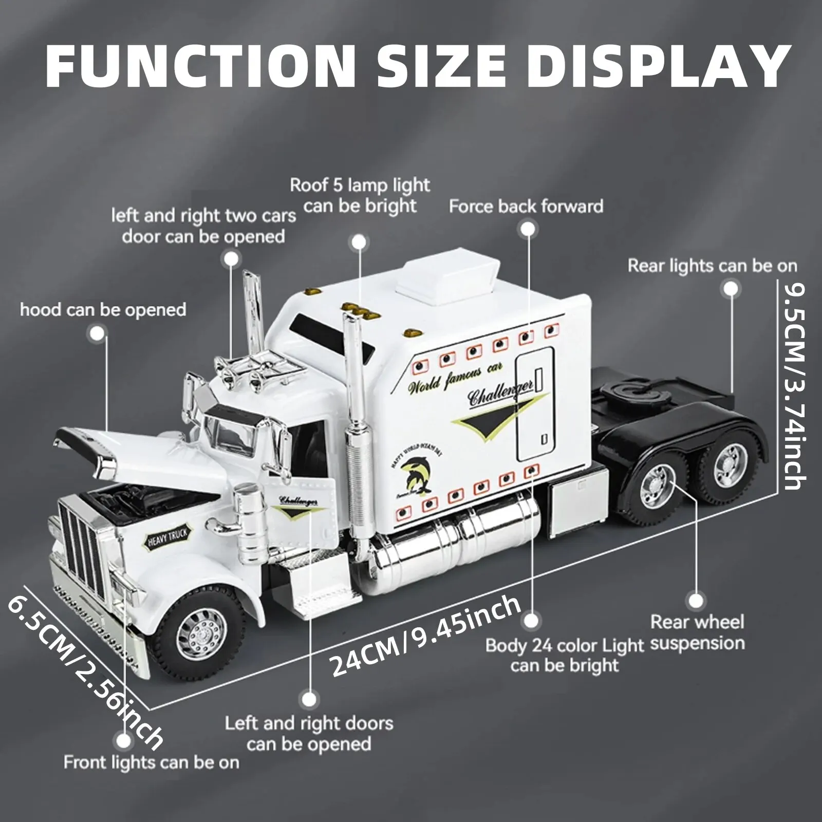 Modellino Peterbilt 389 1:24 – Metallo, Luci E Suoni, Camion Americano, Edizione Limitata