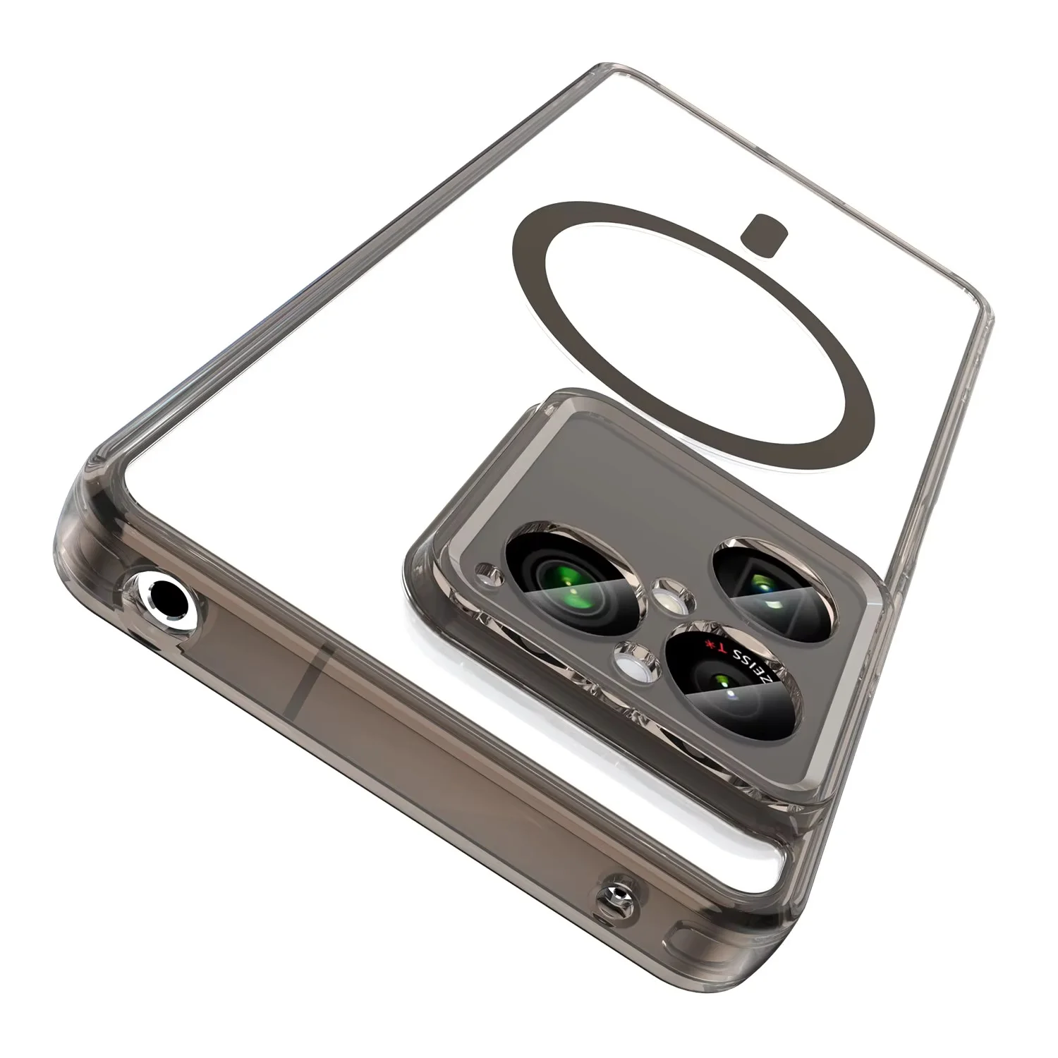 Clear Acrylic Hard Magnetic Shockproof Protective Case with MagSafe Compatibility