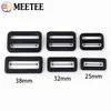 Meetee 10/20Pcs Plastic Tri-Glide Buckles 25/32/38mm O D Ring Bag Strap Adjust Clasp Webbing Connector Hook Dog Collar Accessory 3