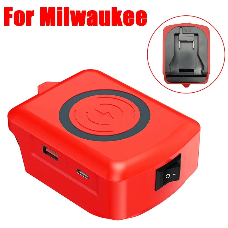 High-Speed Wireless Charging Adapter with Type C & USB Output