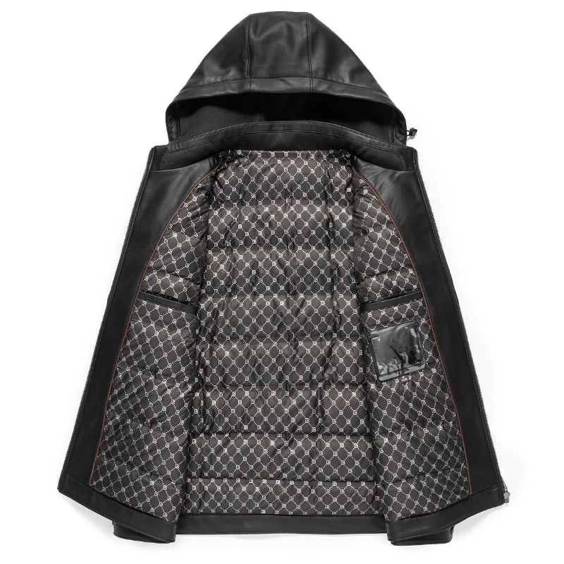 Рисунок 6 - Мужской зимний пуховик из натуральной кожи