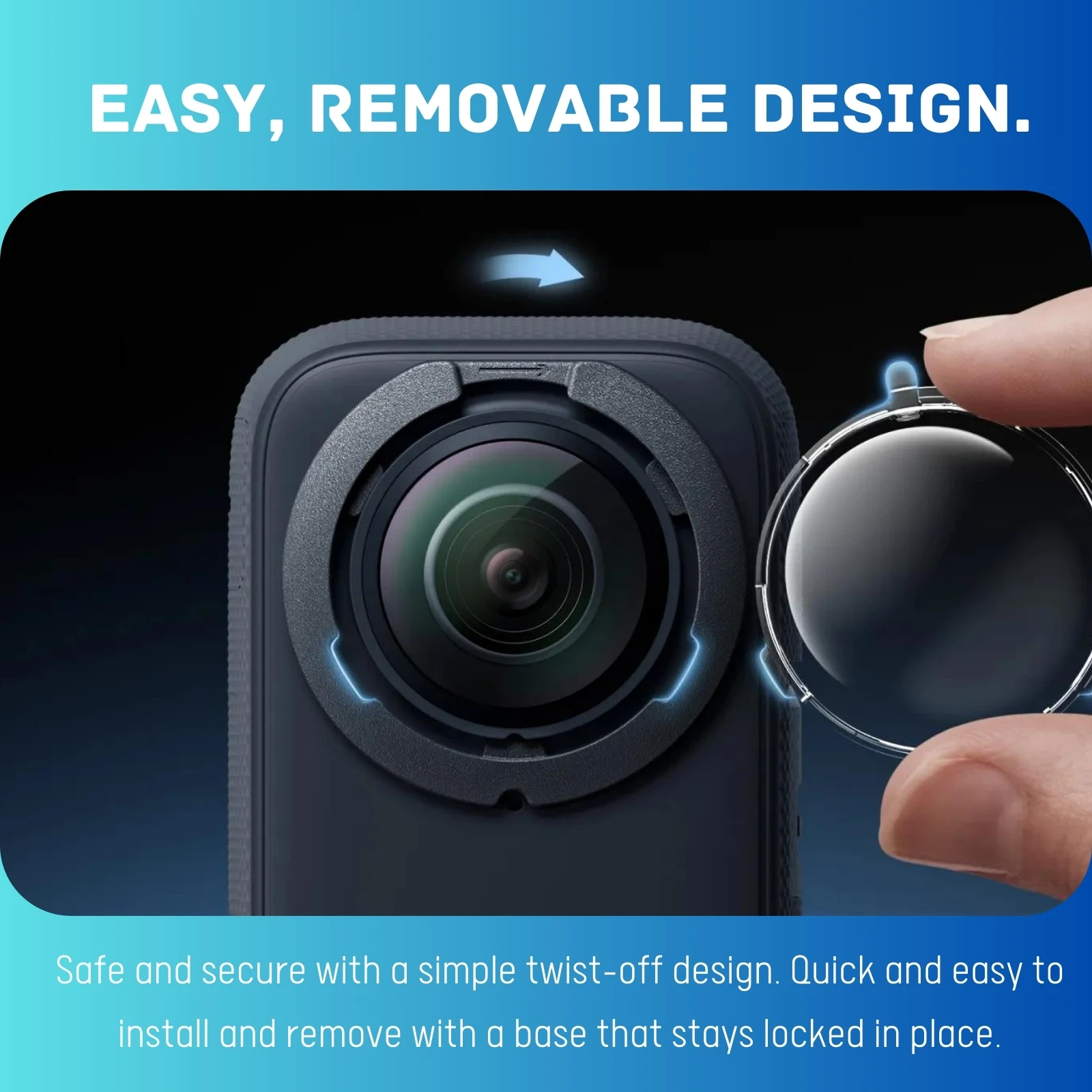 Insta360 x3 Standard abnehmbare Linsen schutz verbesserte Schutz - Main Image