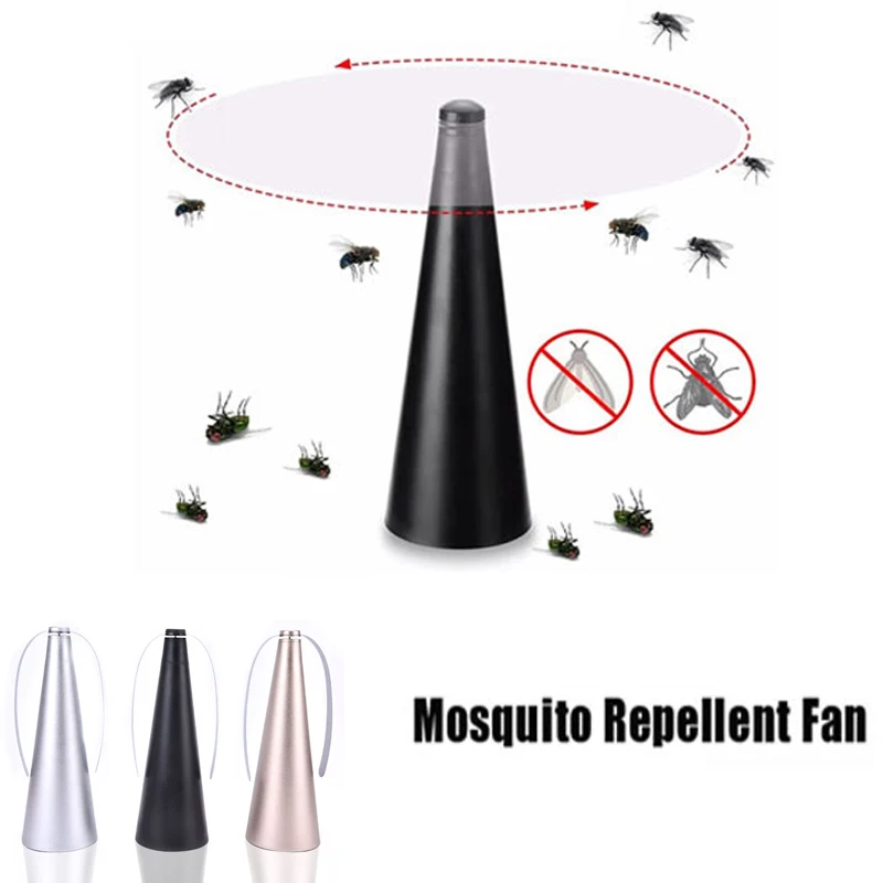 

Automatic Fly Catcher Super Quiet Fan Blade Mosquito Repeller Outdoor Table Protect Food Insect Away Hot