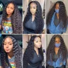 Rosabeauty Curly Human Hair Bundles With Transparent Deep Wave Brazilian Extension for Women Weave 3 4 Bundles Natural Color 6