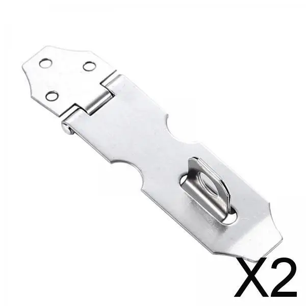 2x Padlock Clasp Heavy Duty Door Lock Hasp Latch for Chests Cabinet Shed