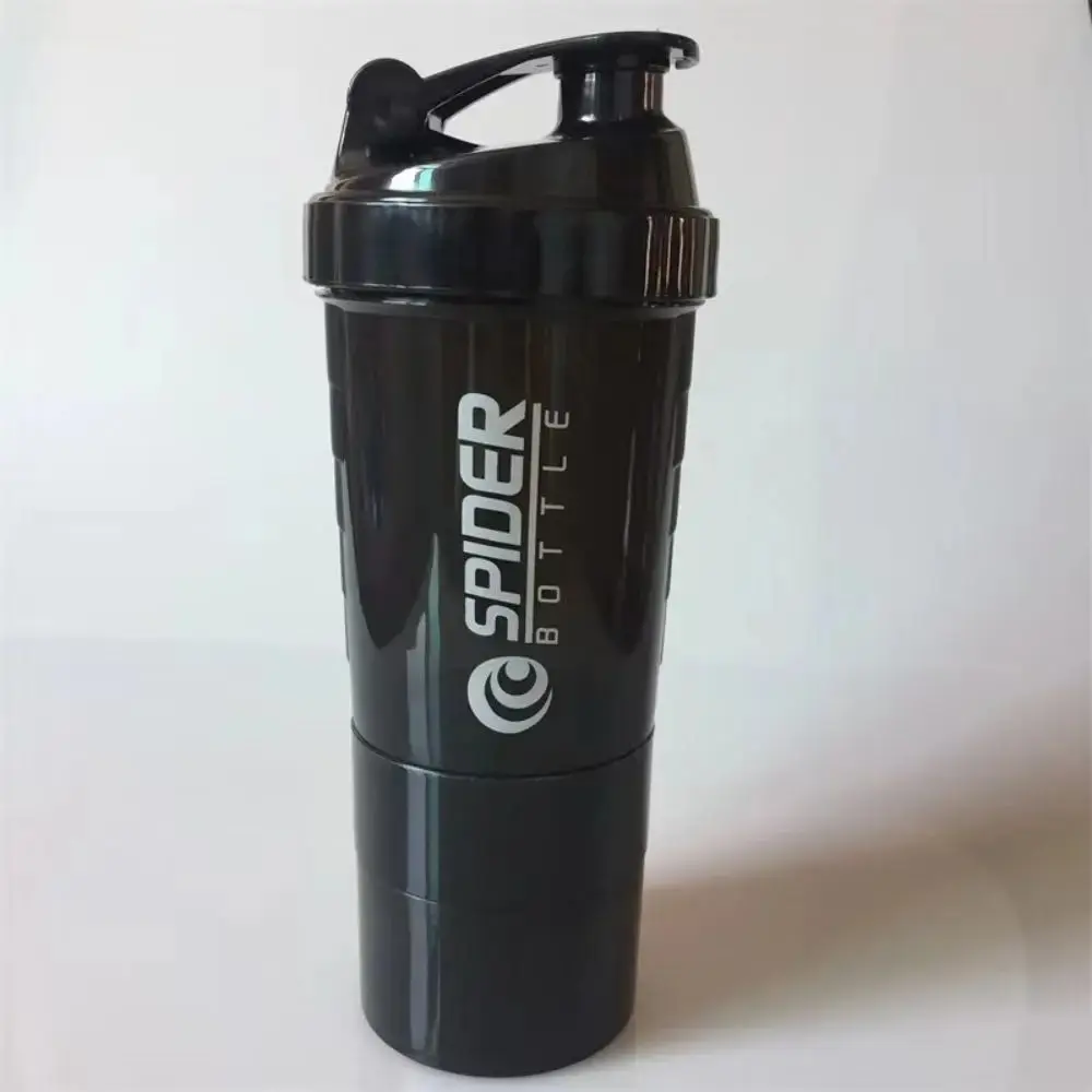 Shaking Cup Shaking Cup Food Grade Powder Box Three-Layer Shaking Cup Protein Powder Fitness Sports Shake Mixing Water Glass