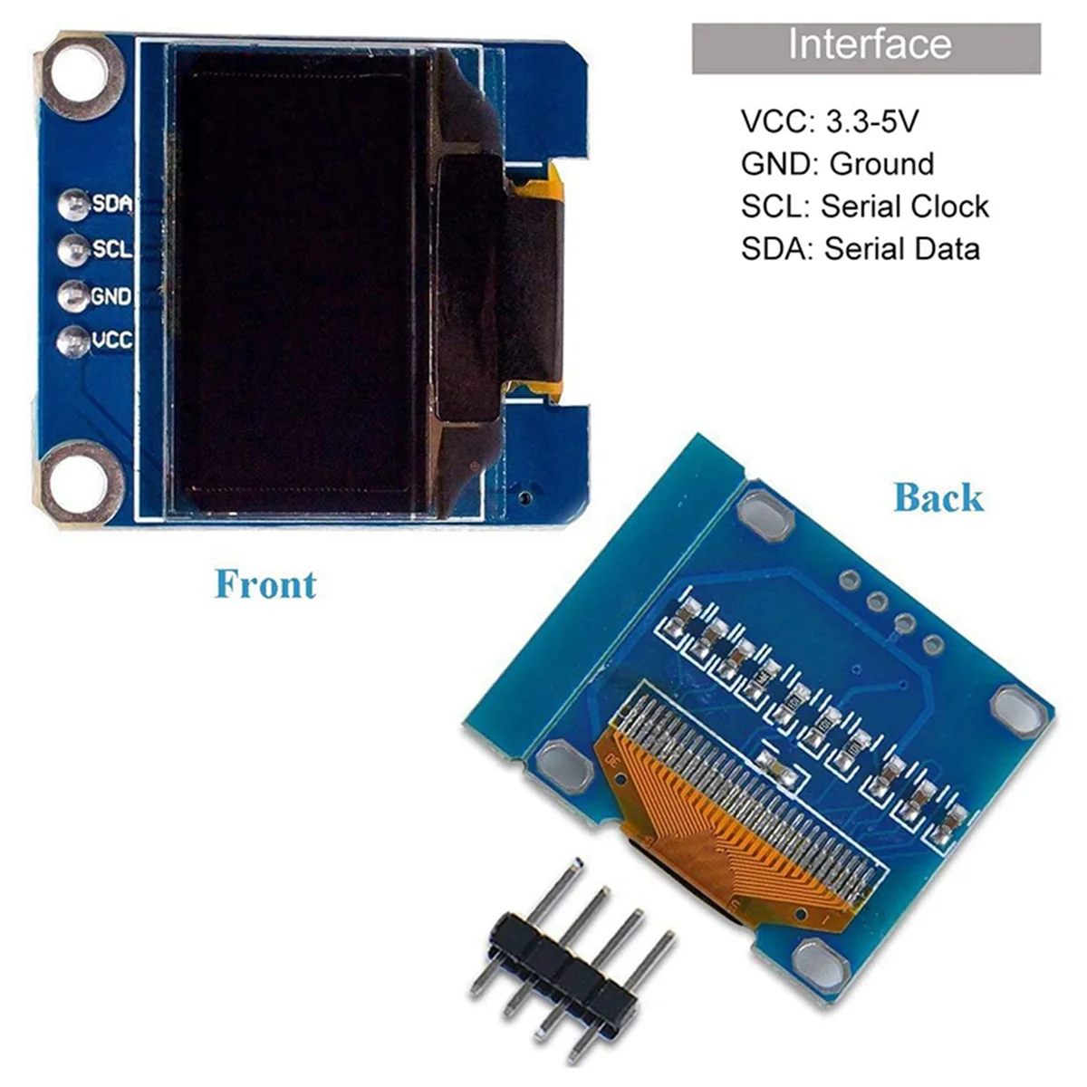 Ƶ̳ 2X I2C OLED ÷, 0.96 ġ IIC  LCD LED , SSD1306 128 64, 80   ̾ 