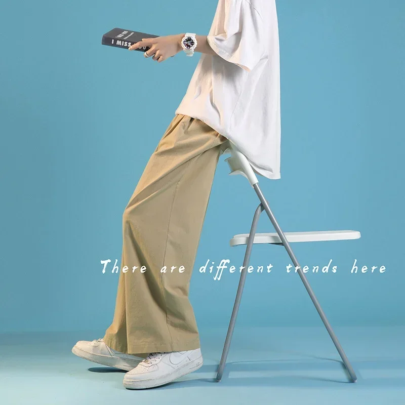 FIDES メンズ　EASY WIDE PANTS DHgate.com:Mens Wide Leg Casual Suit Pants - Black, White