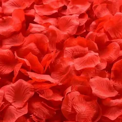 Top Colorful Artificial Rose Petals for Romantic Decor - Red, White, Gold (Red)
