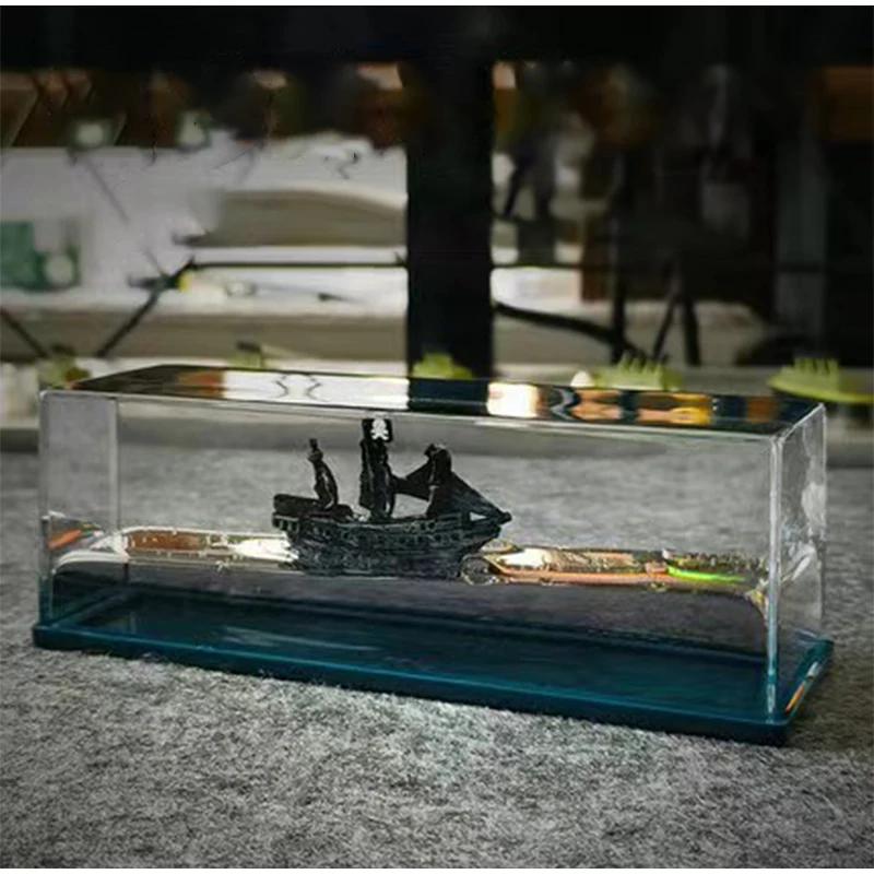 Titanic Black Pearl Drifting Ship Ornament - Dinosaur Era Style Desktop Decoration Gift
