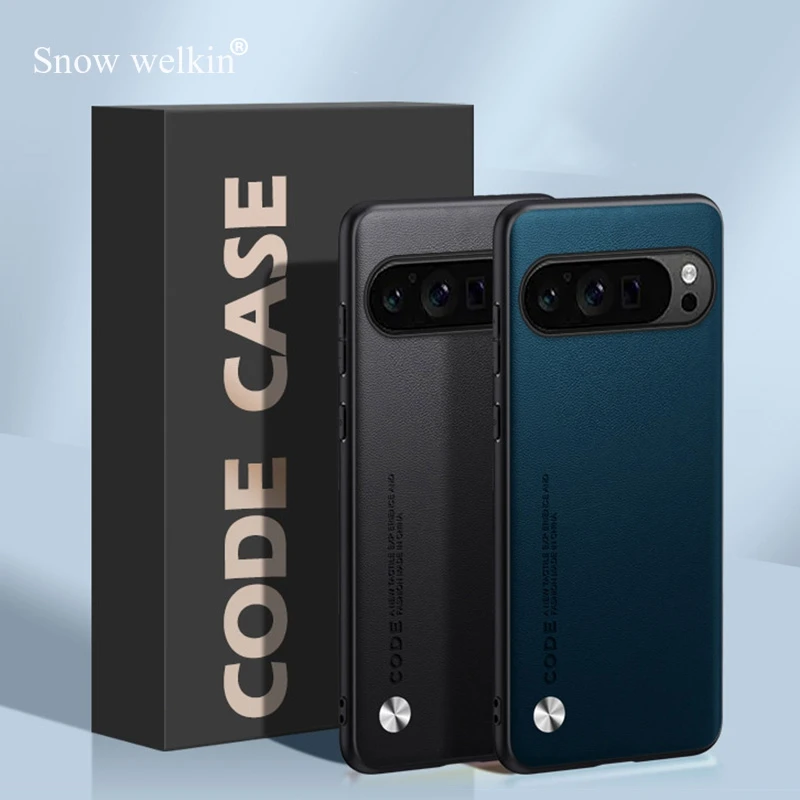 Premium PU Leather Shockproof Silicone Phone Case - Durable Back Cover