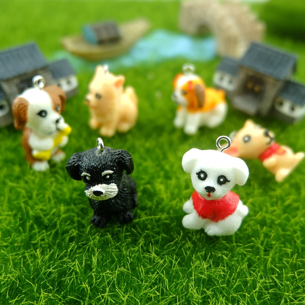 귀여운 강아지 모양 참 장식품, 쥬얼리 제작용 DIY 귀걸이 팔찌 펜던트 액세서리 부자재 도매