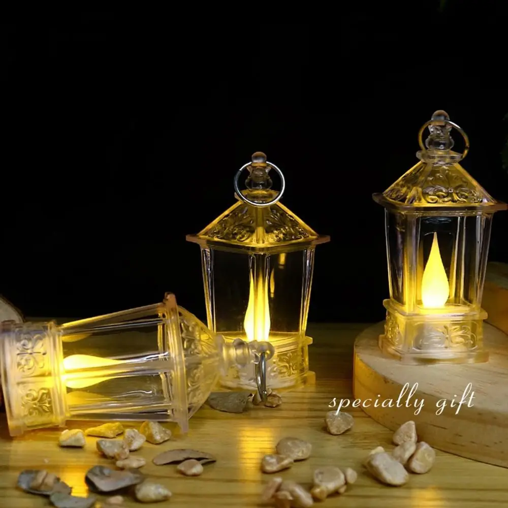 

Night Light Electronic Candle Light Portable Warm White Props LED Crystal Lamp European Style Atmosphere Desks