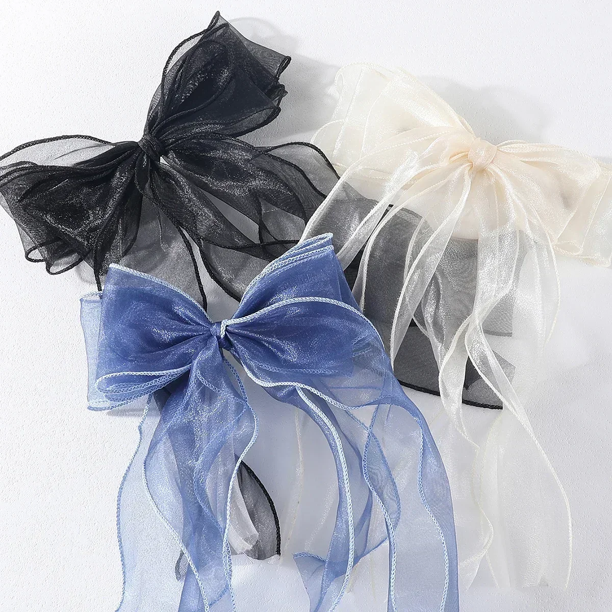 Elegant Multi-Layer Lace Bow Hair Clips for Women & Girls Stylish Ponytail Barrettes Fashion Hairpins Hair Accessories Tocado