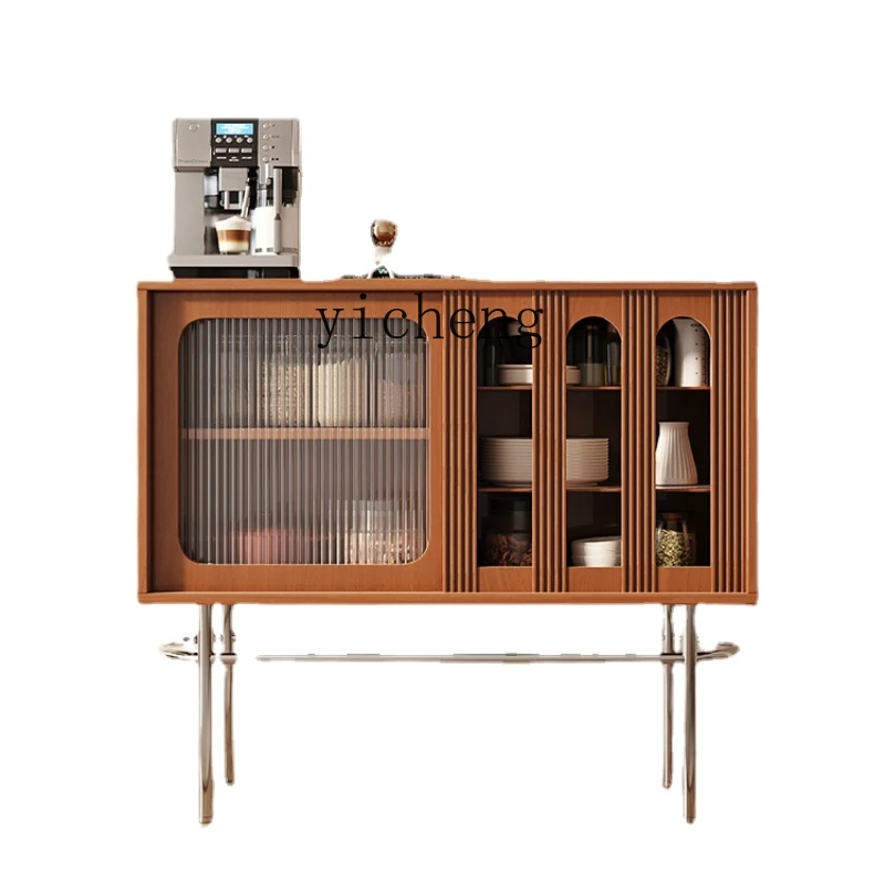 

Xl Nordic Style Light Luxury Entrance Cabinet Glass Storage Cabinet Style Solid Wood Sideboard