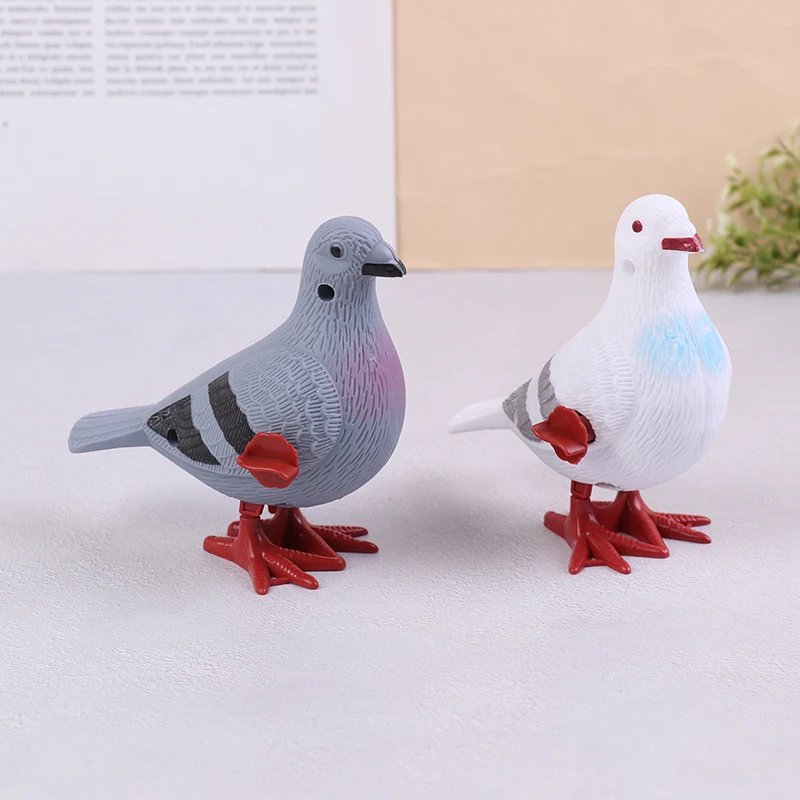 1pcs Clockwork Jump Toys Cute Jumping Pigeon Clockwork Simulation Animal Jumping Animal Toys For Kids Boys Girls