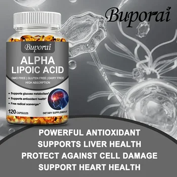Alpha Lipoic Acid 600mg - Powerful Antioxidants Skin Care Protecting Liver, Brain and Nerve Health Energy Metabolism