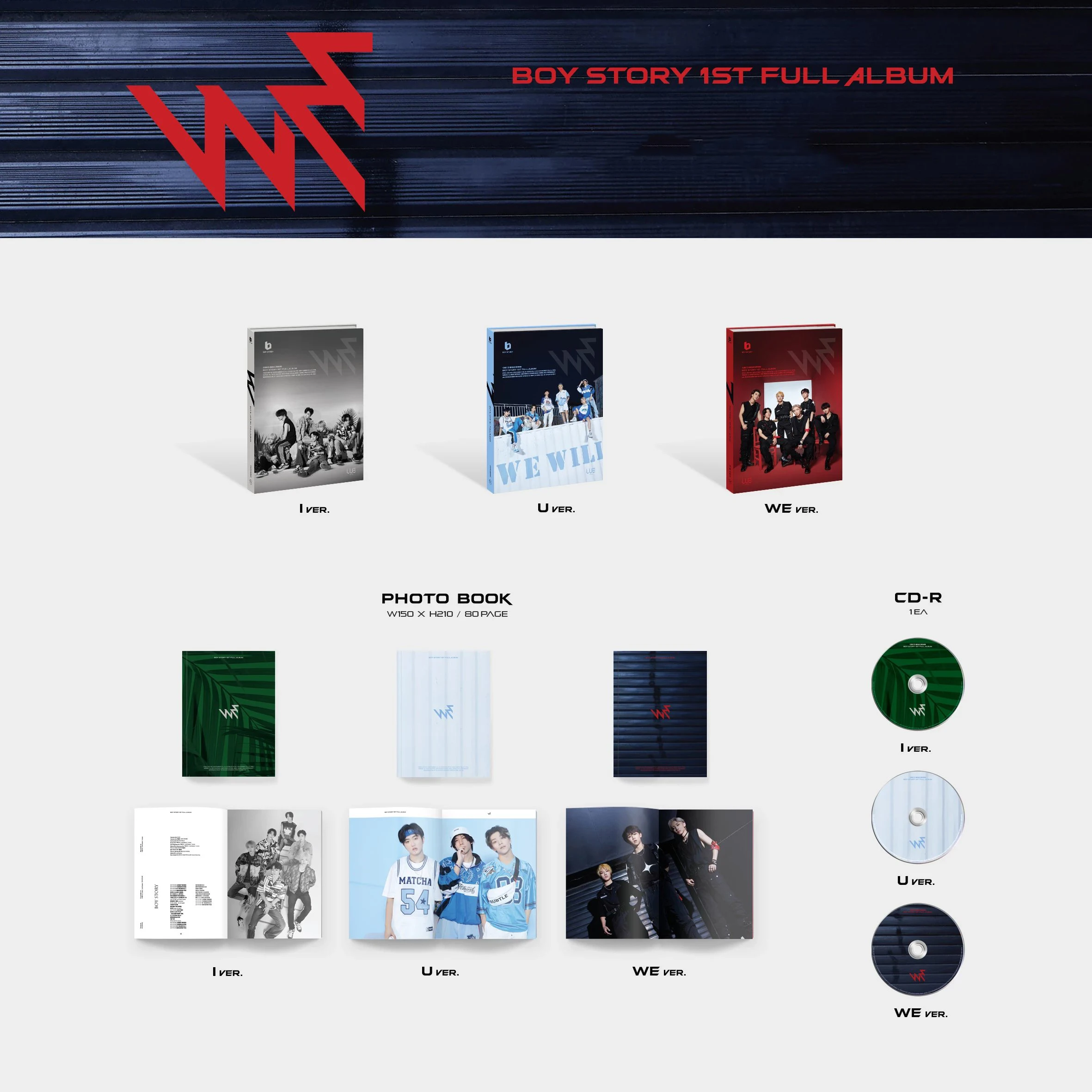 Pre sale ] BOY STORY 1st FULL ALBUM 《WE》