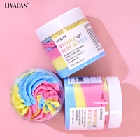 190g Rainbow Whipped Body Butter Skin Brighten Nourishing Hydrating Vegan Shea Butter Olive Oil Moisturizing Smooth Skin Dryness 1