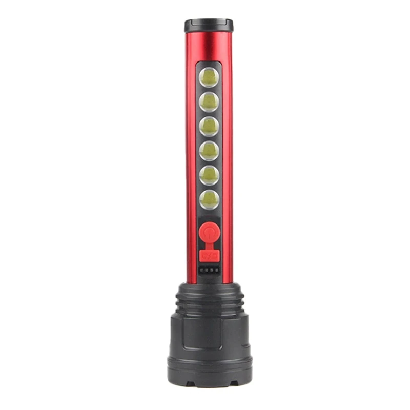 

Flashlight USB Charging Power Display Cob Side Lamp Outdoor Remote Flashlight Searchlight For Camping