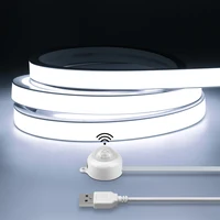 Smart PIR Motion Sensor Super Bright COB LED Strip Neon Light Auto ON/OFF 320leds/m Waterproof for Kitchen,Stair,Wardrobe Decor 1