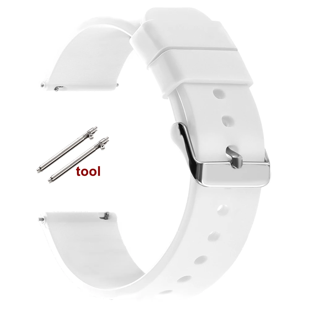Vibrant Quick Release Silicone Watch Strap - Candy Color Collection