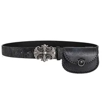 New Retro Men's Belt Bohemian Style Belt Fashion Personalized Design Belts For Men Women Punk Rock Y2K Belt,With Small Waist Bag
