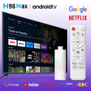 H96MAX RK3518 TV Stick Smart TV Android14 4K H96 MAX TV Box Wifi6 IPTV BT5.4 8G/16G 4K @ 60fps HD Smart TV Dongle 1