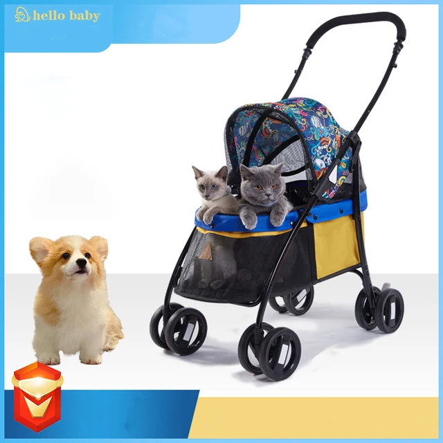 Portable Breathable Dog Cat Trolley Foldable Pet Stroller for Cats and Dogs Precision Structural Design 1