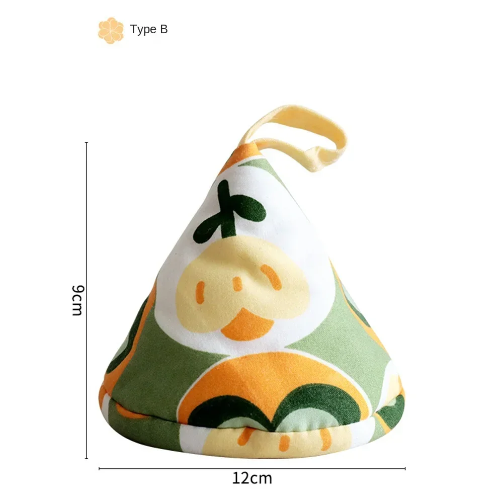 New Cloth Cotton Quilted Triangle Pot Hat Anti-Scalding Heat Insulation Pot Hat Cover Kitchen Casserole Iron Handle Gloves