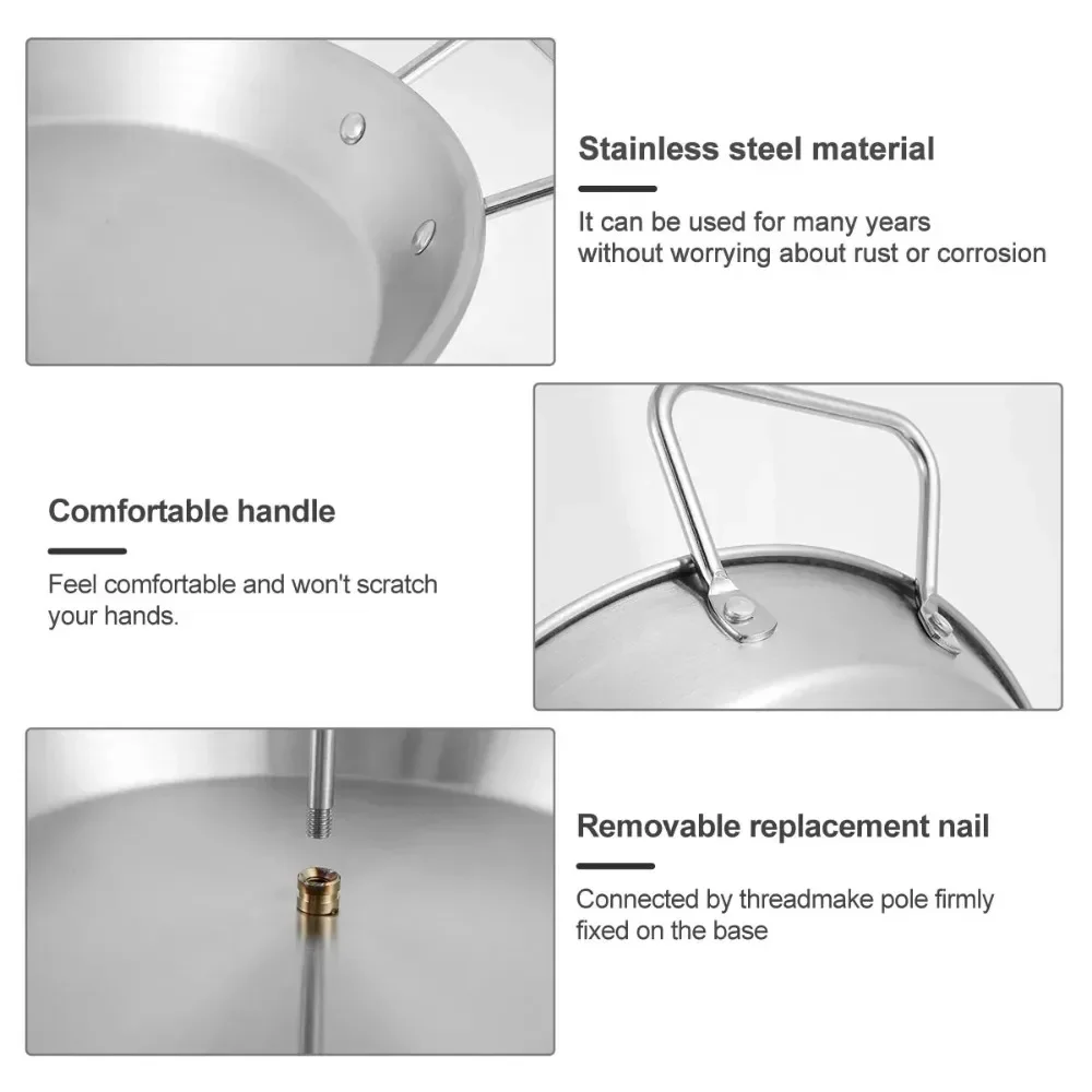 Stainless Steel BBQ Vertical Meat Skewer Roasting Meat Spit Skewers Brazilian Spikes Barbecue Grilling Rack Kitchen Tools lijiao