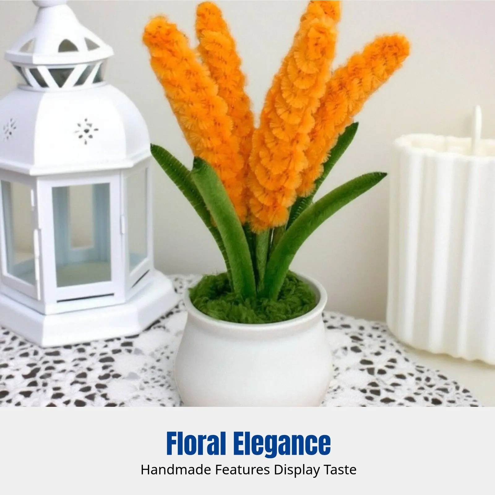 완성된 트위스트 미니 화분 꽃, DIY 창의적인 데스크탑 수제 장식, 랜덤 디자인 스티커, 홈 데코