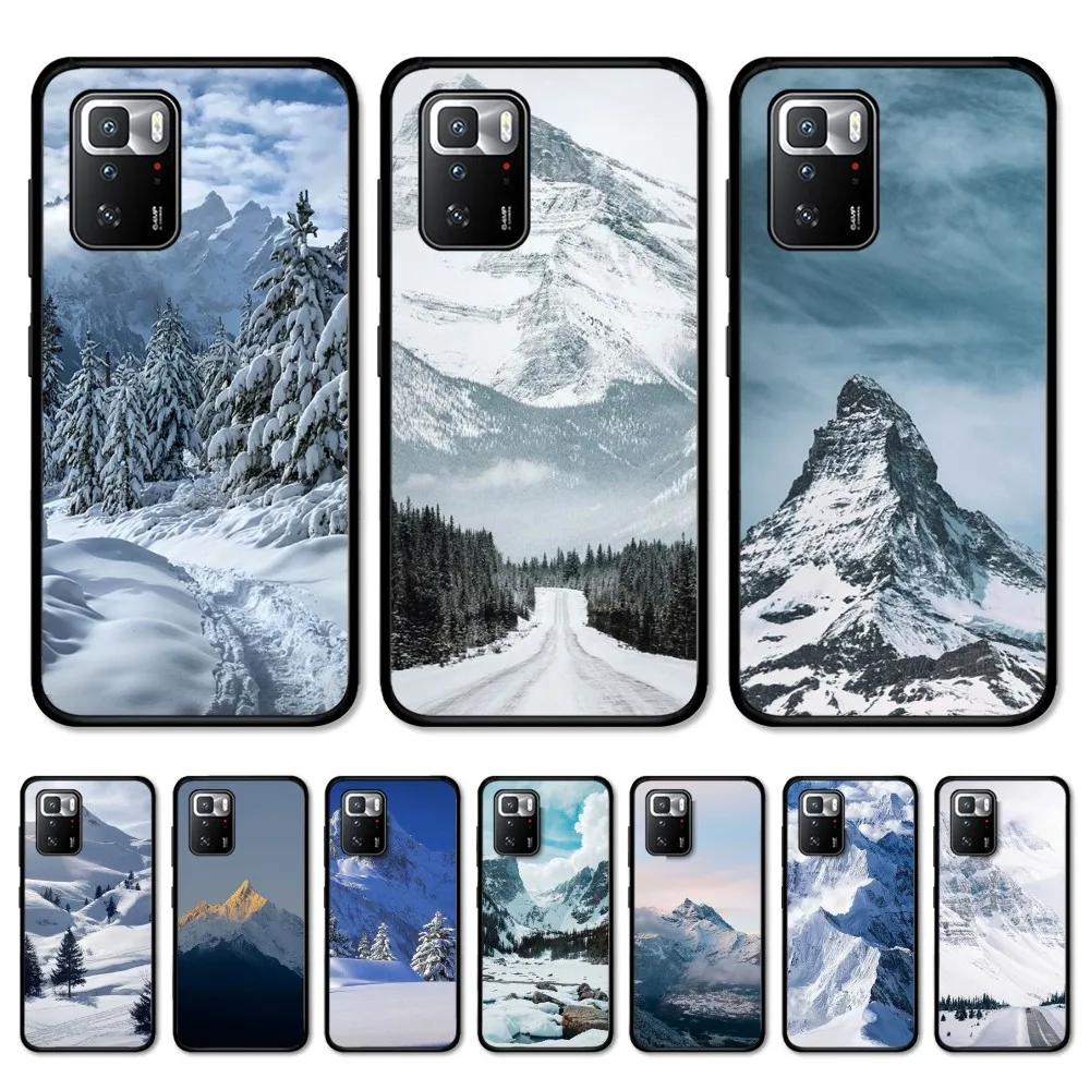 

Snow Mountain Phone Case For Redmi Note 4 X 5 A 6 7 8 Pro T 9 Pro 9S 10 Pro 11 Pro 11S 11Epro PocoM3pro