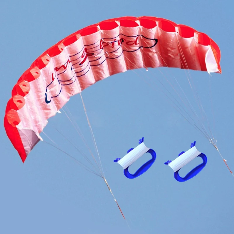 Soft Sport Kite Stunt Kite for Beach for Play Summer Vacation Outdoor Backyard Toy for w/ Dual Line 30m String Family 6