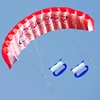Soft Sport Kite Stunt Kite for Beach for Play Summer Vacation Outdoor Backyard Toy for w/ Dual Line 30m String Family 6
