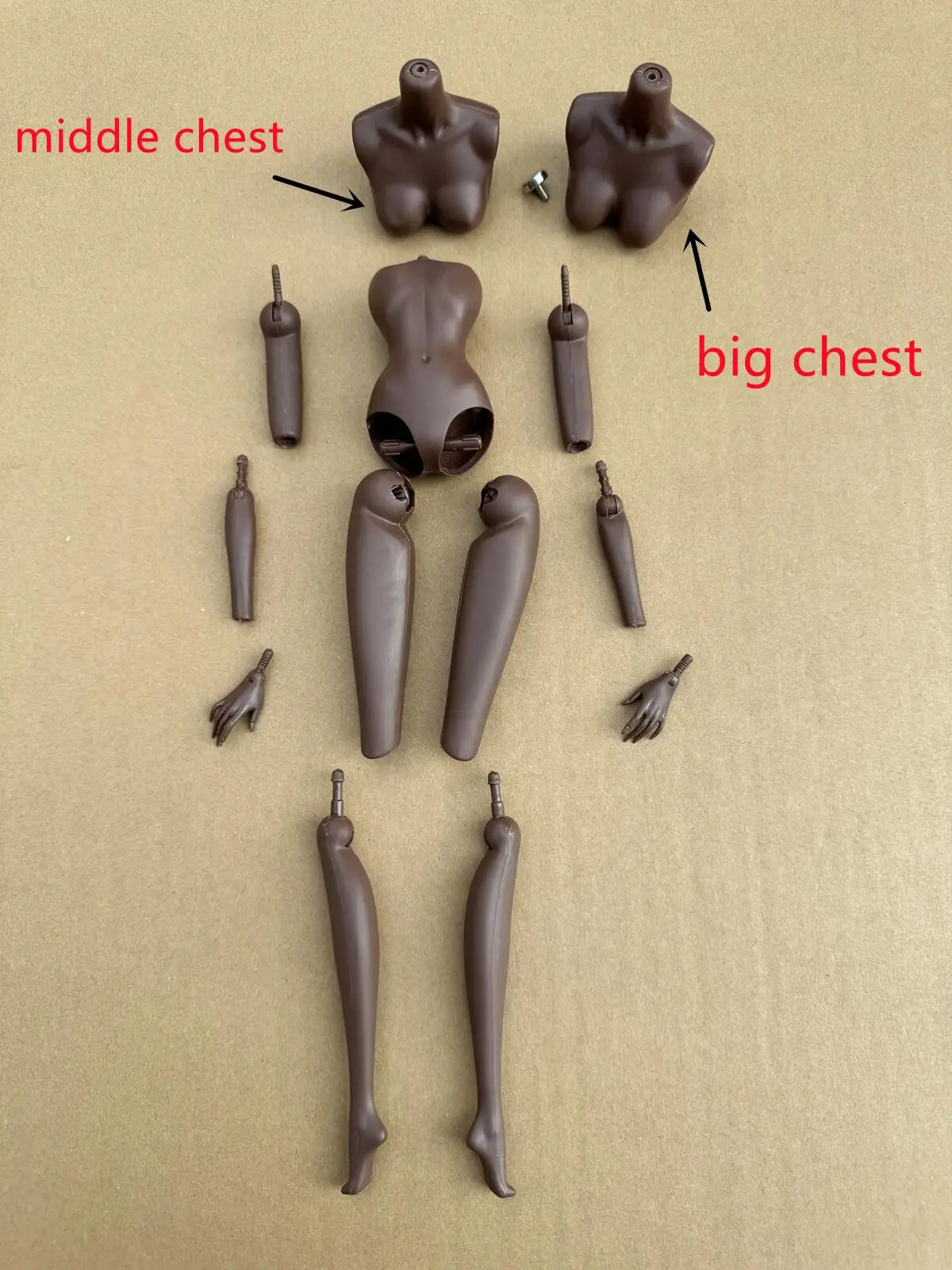새로운 루리 1/6 인형 바디 12가지 피부톤 고품질 관절 분리형 인형 바디 바비/IT 인형 헤드용 교체 가능한 가슴 포함