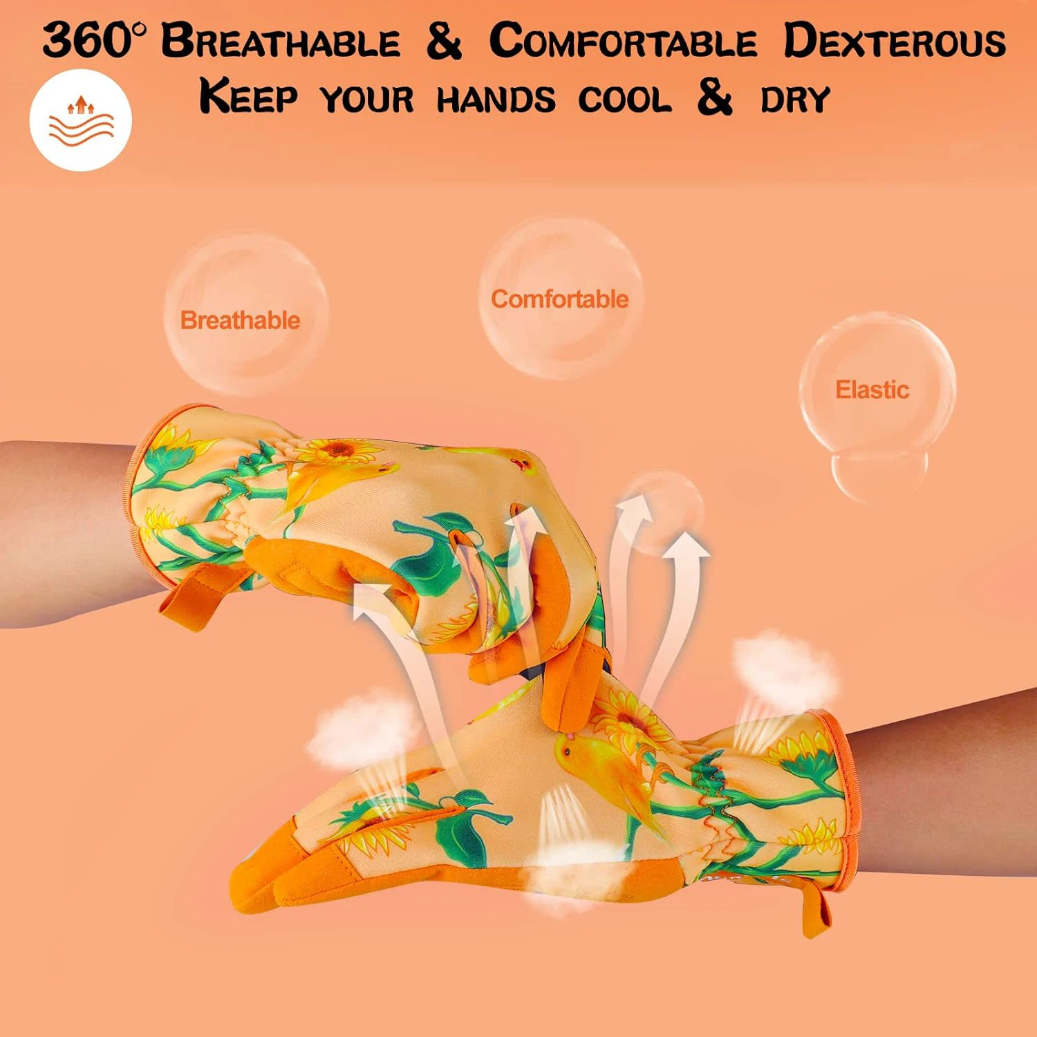 1 Pair Gardening Gloves Rose Pruning Thorn Proof Gloves With Long Forearm Protection Gauntlets For Digging Planting Garden Tool