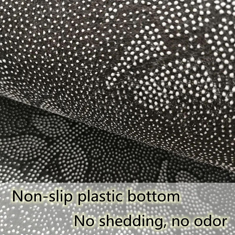 Living Room Light Luxury Gray Imitation Cashmere Carpets Bedroom Anti-slip and Dirty Bedside Rug Study Room Line Decoration Rugs