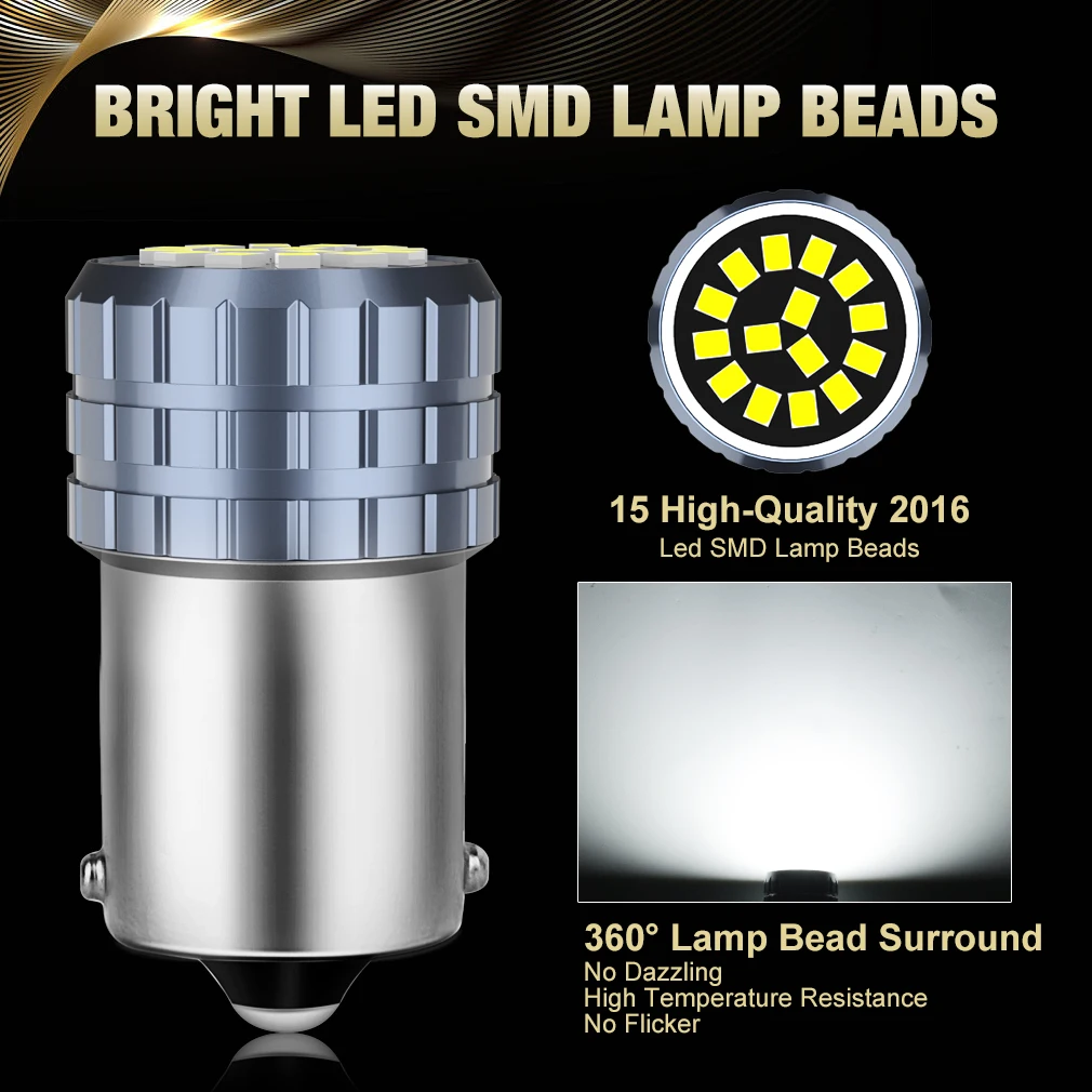 LED  1156 1157 BA15S BAY15D BAU15S Led ڵ ȣ  R5W R10W DRL ְ , ڵ DC 12V, P21W P21/5W, 4 
