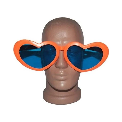 Fonnava Big Heart Party Sunglasses Orange - AliExpress