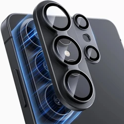 Premium Metal Armor Lens Protector with Tempered Glass Cover - Durable Alloy Case Back Protective Cap - Galaxy S26 Ultra (HE - P0)