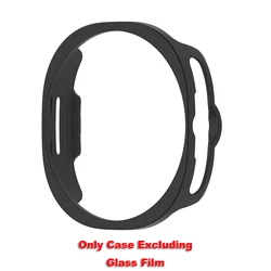 Premium Glass+PC Protective Watch Case - Durable Hollow Hard Cover for Galaxy Watch 8 Series (Black Only Case)