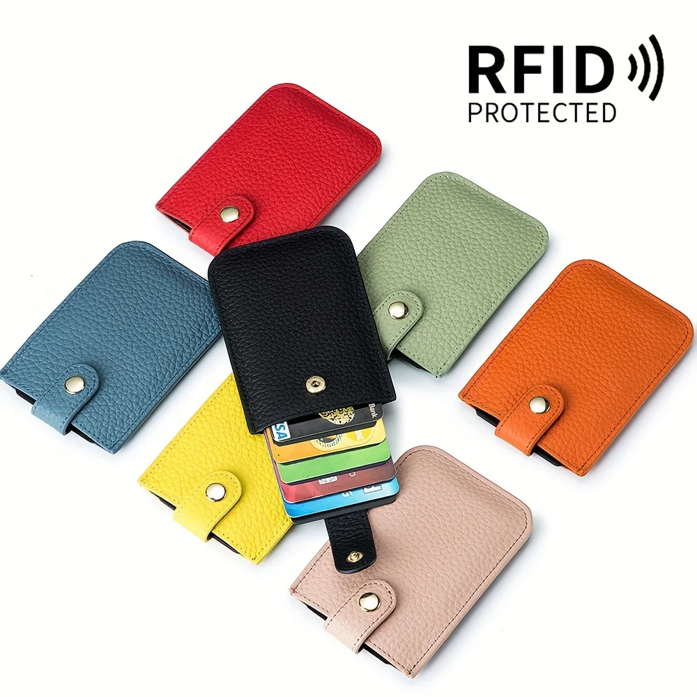 Premium Slim Leather Wallet-Effortless Pull-Out Organizer, RFID Secure, Multiple Card Slots, Soft & Durable